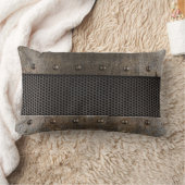 グランジな金属の背景 ランバークッション (ブランケット)