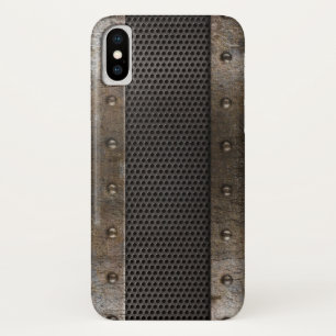 グランジな金属の背景 iPhone X ケース