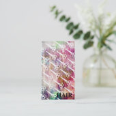 グランジな銀河系は美容師のcosmotologyを切ります 予約カード (スタンド正面)