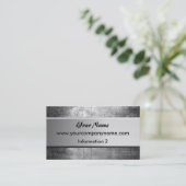 グランジな鋼鉄金属の名刺 名刺 (スタンド正面)