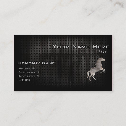 グランジな馬 名刺 (正面)