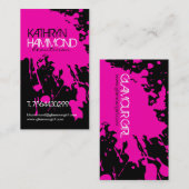 グランジな（ばちゃばちゃ）跳ねるの名刺 名刺 (正面/裏面)