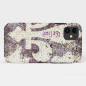 グランジな(紋章の)フラ・ダ・リの電話箱 Case-Mate iPhoneケース (裏面(横))