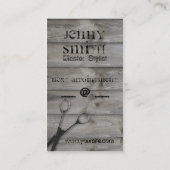 グランジなbarnwoodは美容師木を切ります 予約カード (裏面)