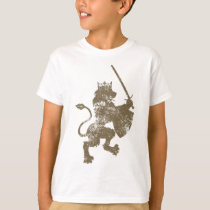グランジなBoy's Ringer T-Shirtライオン王の Tシャツ