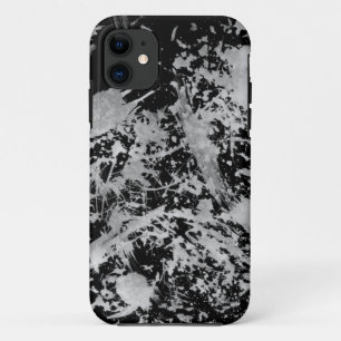 グランジなChaos™の白黒ペンキのiPhone 5の箱 iPhone 11 ケース