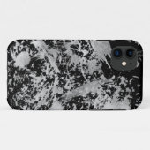 グランジなChaos™の白黒ペンキのiPhone 5の箱 Case-Mate iPhoneケース (裏面(横))