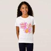 グランジなKRWの女の子の石のギター Tシャツ (正面フル)