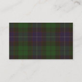 グランジなMitchellのタータンチェック 名刺 (裏面)