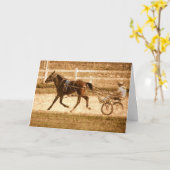 グランジなStandardbredの競走馬 カード (黄色い花)