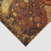 グランジなSteampunkのギアおよび時計 薄葉紙 (詳細)