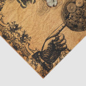 グランジなSteampunkのビクトリア時代の人の蝶 薄葉紙 (詳細)