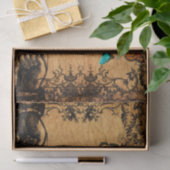 グランジなSteampunkのビクトリア時代の人の蝶 薄葉紙 (ギフト)