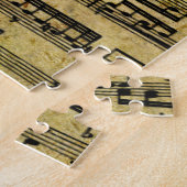 グランジなSteampunkの時計およびギア ジグソーパズル (側面)