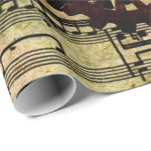 グランジなSteampunkの時計およびギア ラッピングペーパー (ロールコーナー)