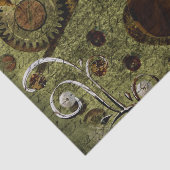 グランジなSteampunkの時計およびギア 薄葉紙 (詳細)