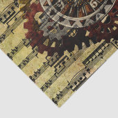 グランジなSteampunkの時計およびギア 薄葉紙 (詳細)