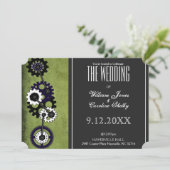 グランジなSteampunkは結婚式招待状を連動させます 招待状 (スタンド正面)