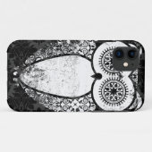 グランジなStellaRoot Hootieのフクロウのダマスク織 Case-Mate iPhoneケース (裏面(横))