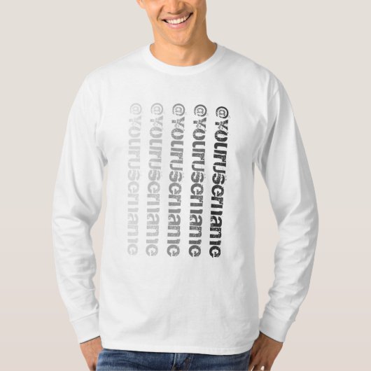 グランジなTwitterのワイシャツ Tシャツ (正面)