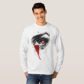 グランジアイ柄ロングスリーブシャツ Tシャツ (正面フル)