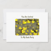 グランジアヒルよ、招待され君は僕のアヒルのパーティー 招待状 (正面)