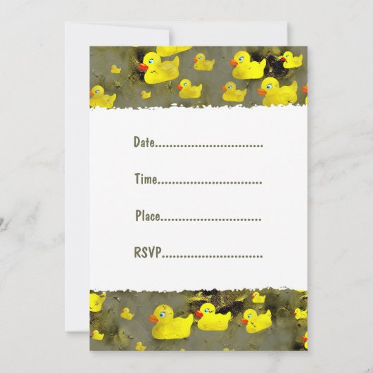 グランジアヒルよ、招待され君は僕のアヒルのパーティー 招待状 (裏面)