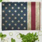 グランジアメリカ国旗 キッチンタオル (折り畳み)