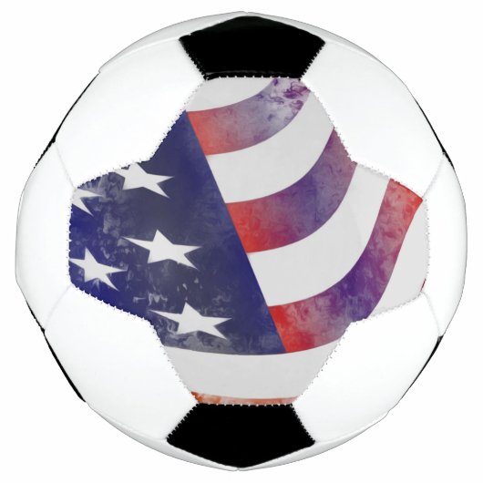 グランジアメリカ国旗 サッカーボール (正面)