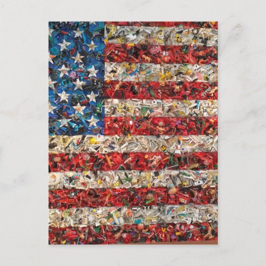 グランジアメリカ国旗 ポストカード (正面)