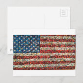 グランジアメリカ国旗 ポストカード (正面/裏面)
