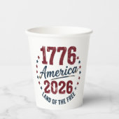 グランジアメリカ 1776 - 2026 自由の国 紙コップ (正面)