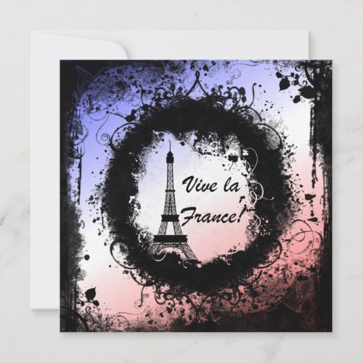 グランジエッフェルタワー招待状 招待状 (裏面)