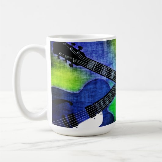 グランジエレクトリックギターマグ コーヒーマグカップ (左)