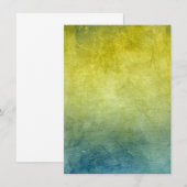 グランジカラー - 黄色 & 青 セーブザデート (正面/裏面)