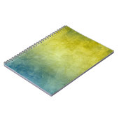 グランジカラー - 黄色 & 青 ノートブック (左側)