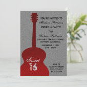 グランジギタストライプーSweet sixteen招待状 招待状 (スタンド正面)