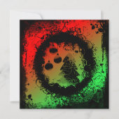 グランジクリスマス 招待状 (正面)