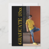 グランジクールレタリング2フォトカスタムグラッド 招待状 (正面)