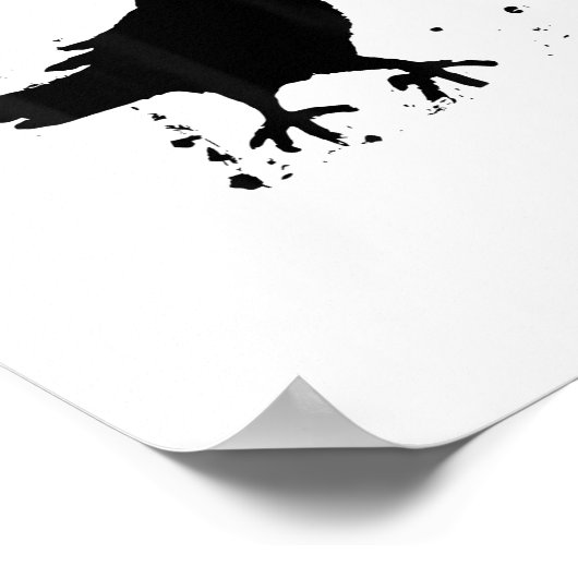 グランジコーヒー F カウエフ クロウ ユーモア クリエイティブスタイル ポスター (角)