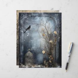 グランジゴシックウィンター紙クラフトカードストック