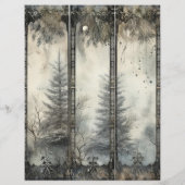 グランジゴシックウィンター紙クラフトカードストック (裏面)