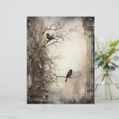 グランジゴシックウィンター紙クラフトカードストック (スタンド正面)