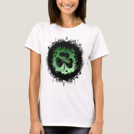 グランジゴシック セントパトリックデーのシャムロック Tシャツ