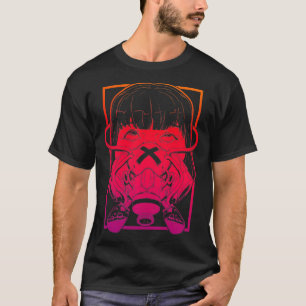 グランジサイバーエッジパンクゴシックVAPORWAVE Eutique E Tシャツ