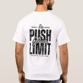 グランジサイレンス | テクスチャード エモーショナル タイポグラフィーTシャツ Tシャツ (裏面)