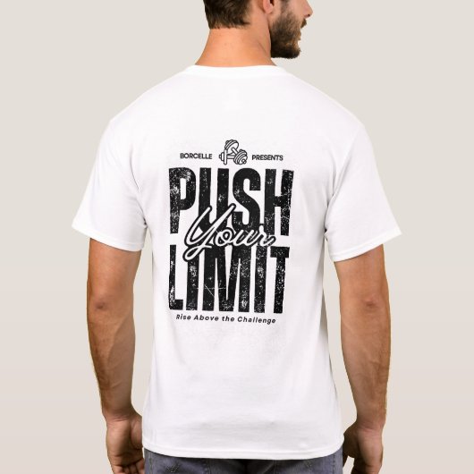 グランジサイレンス | テクスチャード エモーショナル タイポグラフィーTシャツ Tシャツ (裏面)