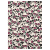 グランジスカルとバラクリップボモノグラムのード クリップボード (裏面)