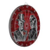 グランジスカル結婚と記念日パーティー ダーツボード (正面左)