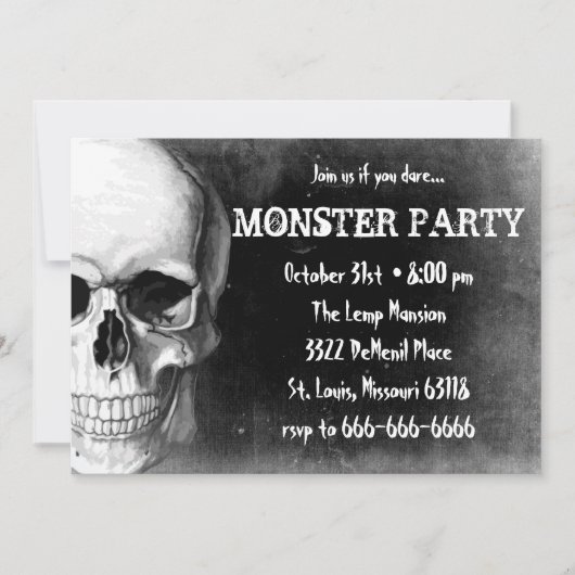 グランジスカル 招待状 (正面)